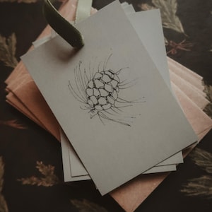 Tarjeta de Navidad, Tarjeta de Navidad con acuarela, Tarjeta de Navidad ilustrada, Tarjeta festiva ilustrada, Papelería con acuarela, Tarjeta pequeña, Etiqueta de regalo