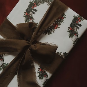 Carta da regalo per ghirlande natalizie, carta da regalo natalizia, carta da regalo rustica natalizia, carta da regalo natalizia con acquerello, carta da regalo natalizia, regalo