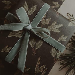 Rami verdi Carta da regalo, Carta da regalo di Natale, Carta da regalo verde di Natale, Carta da regalo di Natale riciclata, Carta da regalo di Natale, regalo