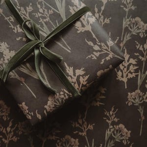 Meadow grasses kraft wrapping paper, Gift Wrap, gift wrapping paper, Gift Warp, Wrapping paper, gift paper, eco-friendly, recycled, natural
