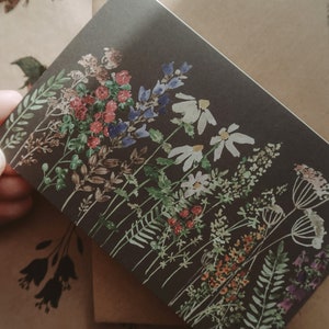 Cartão de felicitações, cartão de aniversário, cartão de felicitações rústico, cartão de aniversário floral, cartão de flores, arte floral, cartões, impressão em aquarela, tamanho 4" x 6"