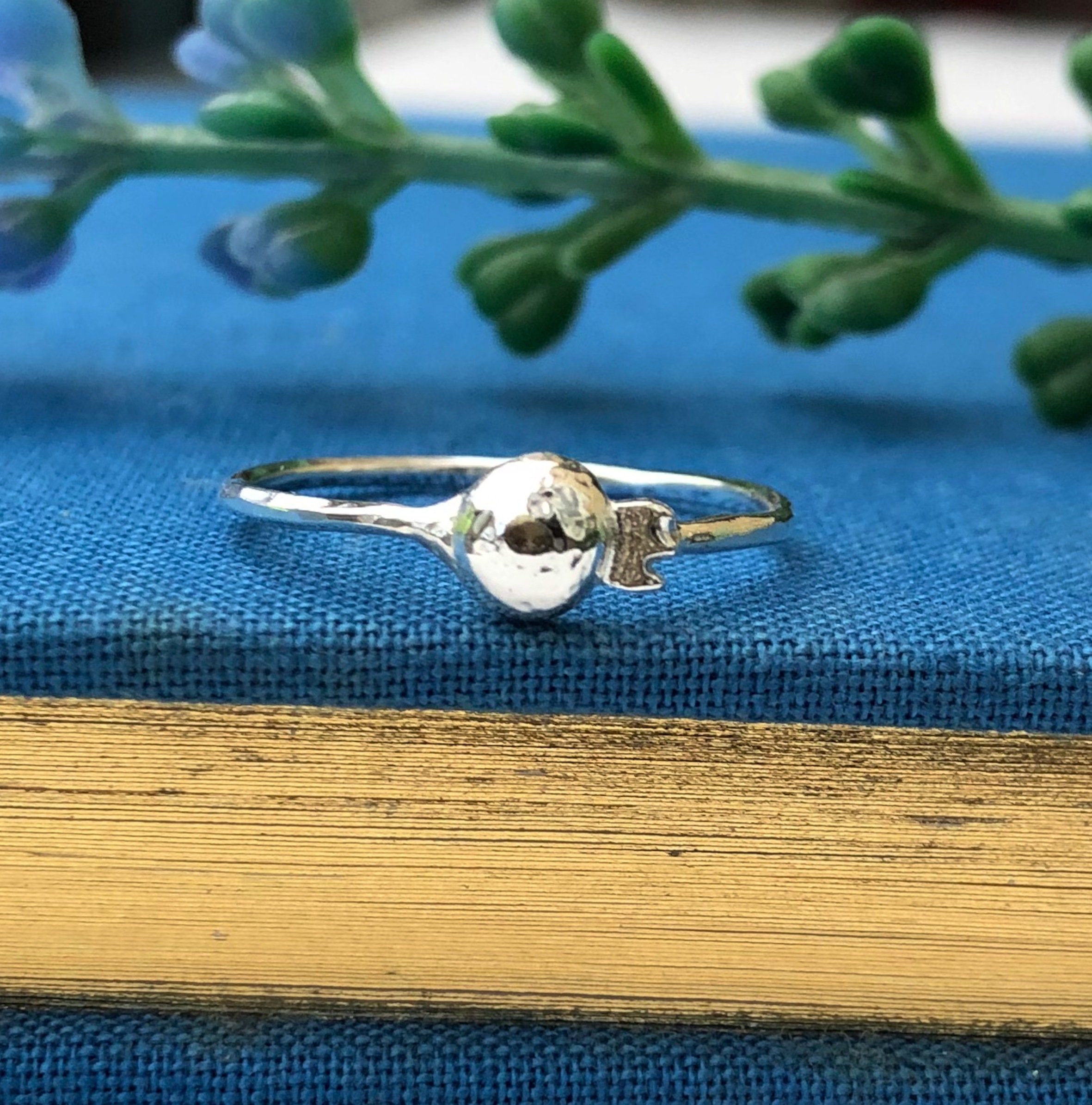 Sterling Silver Small Poppy Seed Head Ring, Dainty Summer Flower Jewellery, Birthday Gift For Friend, Gift For Mum From Daughter, Minimalist