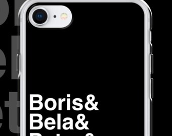 Nu Goth iPhone Case: Pastel Horror Minimalist (Multiple Models) | Boris. Bela. Peter. Vincent.