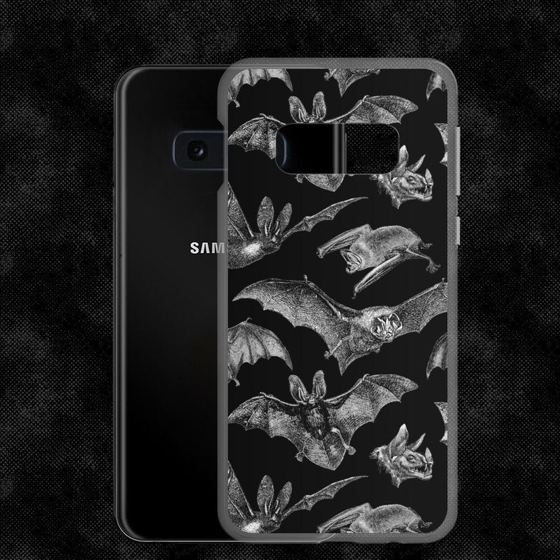 Gothic Samsung Galaxy S10 S20 ultra plus Case Witchy Pastel goth Dark grunge Tumblr aesthetic Halloween Vampire Bat Release the Bats image 1