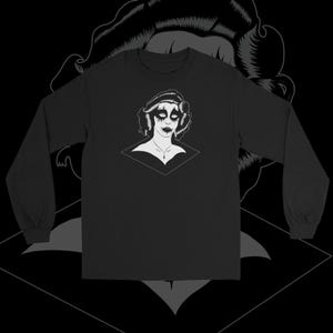 Long Sleeve Shirt: Nu Goth Black Metal - Classic Fit Tee | Corpsepaint Pinup I
