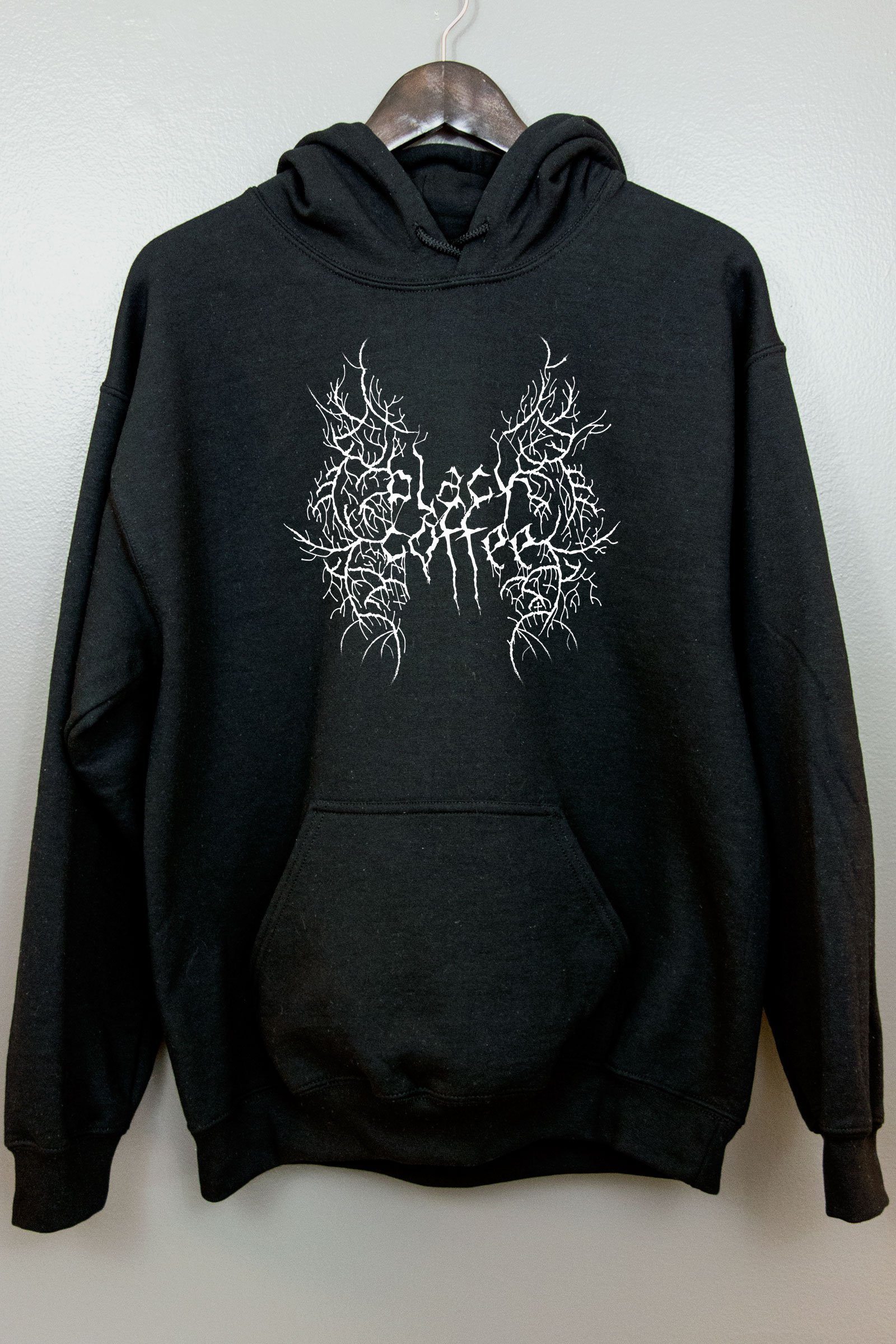 Black Metal Hoodie Hooded Sweatshirt Gothic Clothing Nu Goth | Etsy