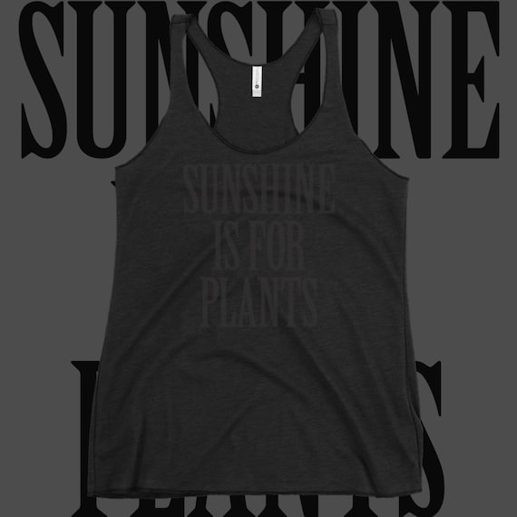Soft Grunge Racerback Tank Top: Black with Raw Edge Seams | Sunshine Is For Plants