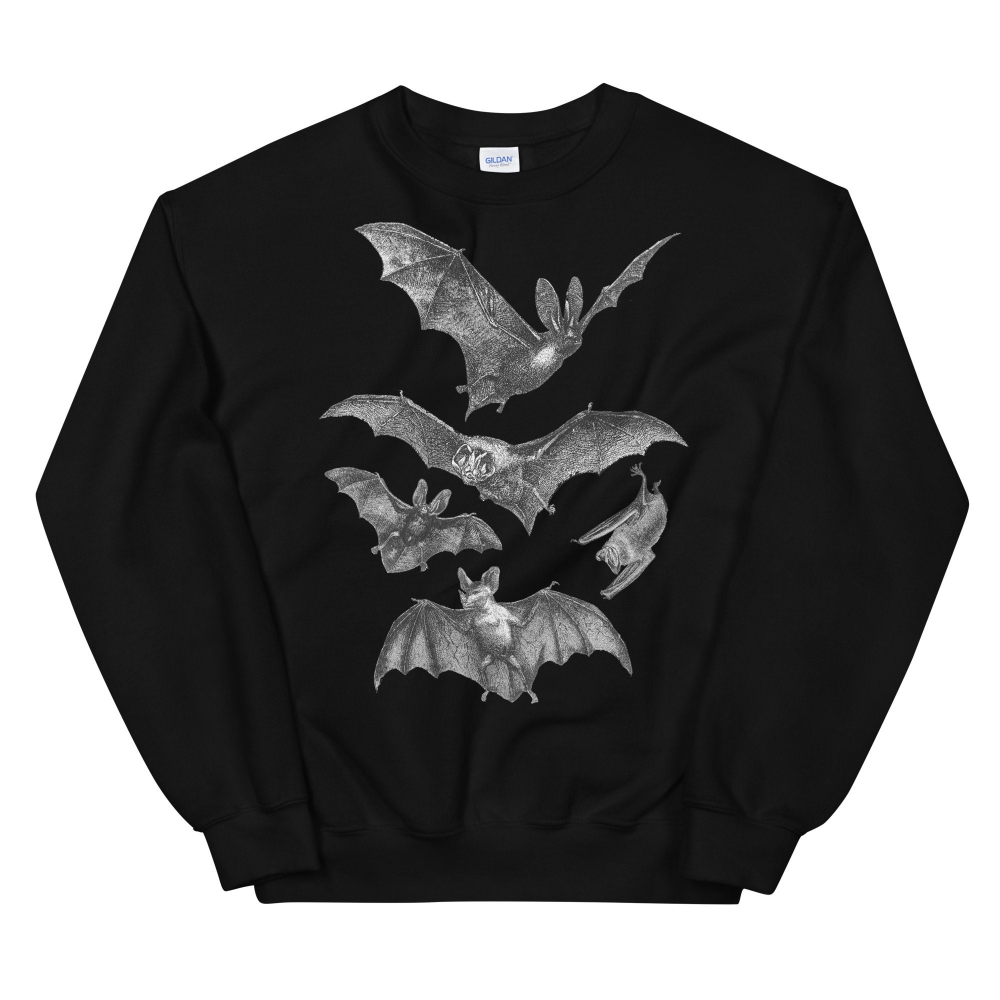 Discover Gothic Sweatshirt | Witchy clothing Pastel goth Dark grunge Tumblr aesthetic Halloween Vampire Bat Vintage | Release the Bats
