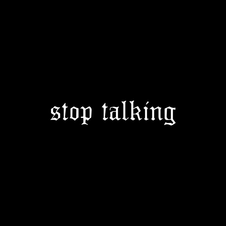 Soft grunge Pastel Tumblr Aesthetic Gothic Font Typography clothing Sarcastic Stop Talking Nu Goth Womens Racerback Tank Top Shirt