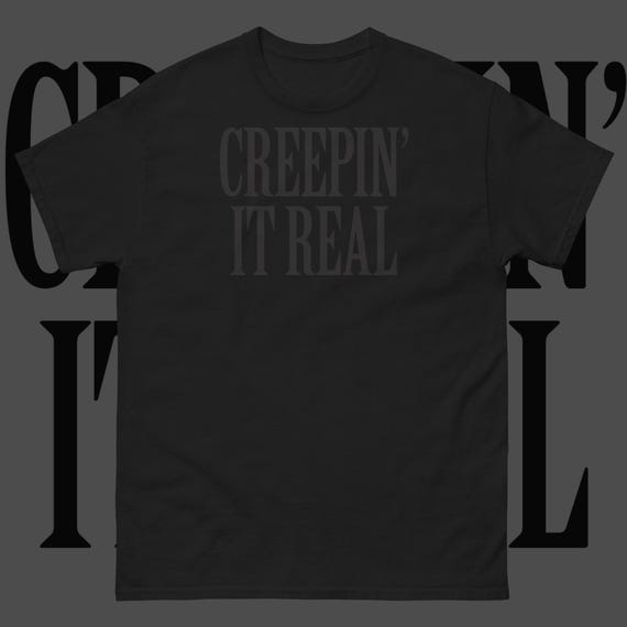 Gothic Black Cotton Tee, Soft Grunge Style (Unisex S-3XL) | Creepin' It Real