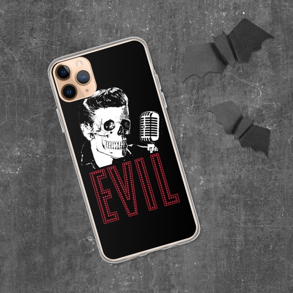 Psychobilly iPhone 7 8 11 12 13 14 Pro Plus SE X XS Max XR Case Nu Goth  Evil Elvis Tumblr Aesthetic Rockabilly Horror Pastel Skullvis -  UK