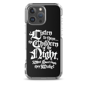 Gothic iPhone 7 8 11 12 13 14 pro plus SE X XS Max XR case | Classic Horror movies Bela Lugosi Dracula Pastel goth | Children of the night