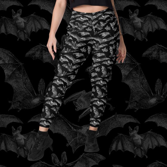 Gothic Women's Printed Leggings With Pockets Witchy Clothing