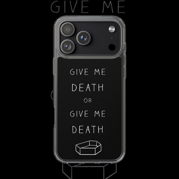 Give Me Death iPhone Case | Gothic Nu Goth Aesthetic