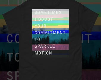 Vaporwave T-shirt: Retro 90-tals Cyberpunk-stil, mjuk bomull | Sparkle Motion