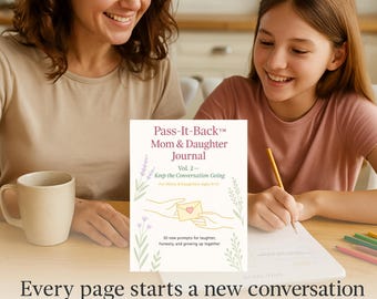 Mom Daughter Journal – afdrukbaar verbindings- en gespreksdagboek voor kinderen van 9-12 jaar