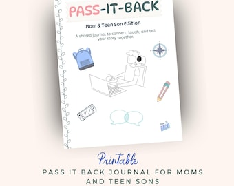 Mom & Teen Son Journal: pass-it-back-prompts (afdrukbare pdf-download)