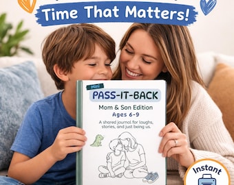 Cadeauboekje moeder zoon | Activiteit van 6-9 jaar (afdrukbare pdf)