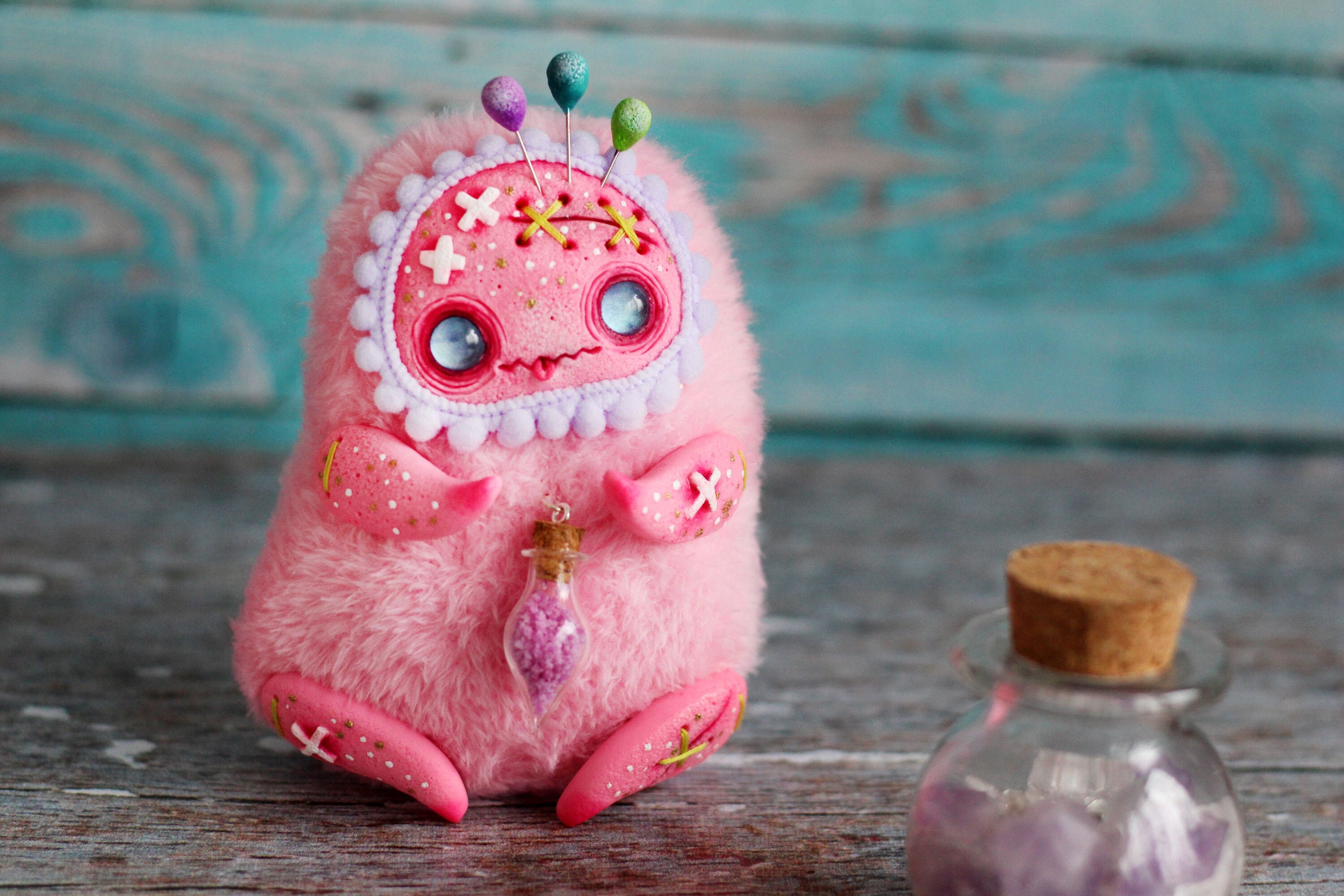 Zombie Doll Creepy Toy Glow Little Zombie Art Monster Doll Etsy