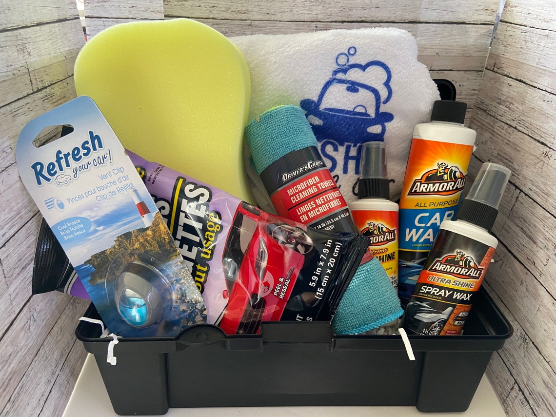 Wash the Car Gift basket Etsy