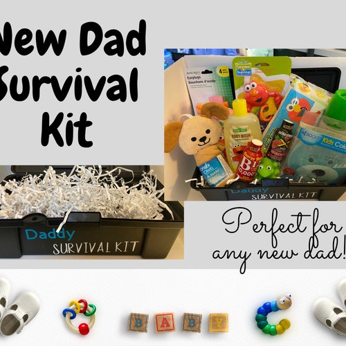 New Dad Survival Tool Kit Gift Basket Etsy