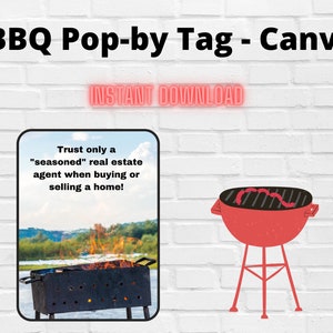 BBQ Popby tag instant download image 1