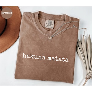 Comfort Colors® Hakuna Matata Shirt, Lion King Inspired Tee, Funny Vacation Shirt, Matching Family T-Shirt, Summer Travel Gift