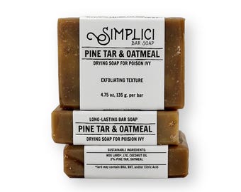 Pine Tar & Oatmeal Soap, Exfoliating (4.75 oz)