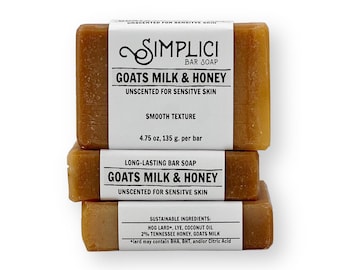 Goats Milk & Honey Soap: Natural, Smooth, for Sensitive Skin