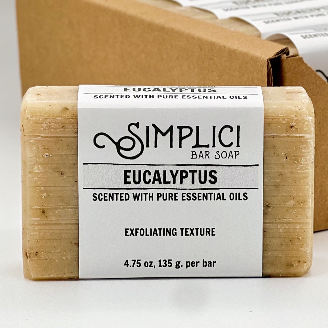 Exfoliating Eucalyptus Bar Soap: Naturally Scented With Essential Oils ...