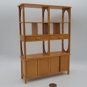 1/12 Scale Dollhouse Miniature Contemporary Display Cabinet