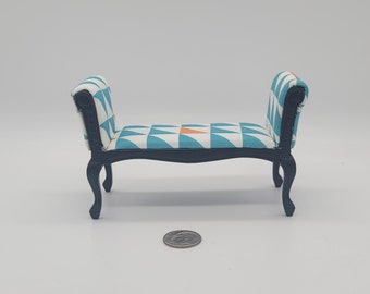 1/12 Scale Dollhouse Miniature Modern Chaise/Settee