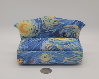 1/12 Scale Dollhouse Miniature Sofa- Starry Night