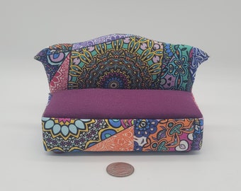 1/12 Scale Dollhouse Miniature Sofa- Boho