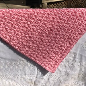 Petite Couverture Bleue De Cheri De Crochet De Point De Etsy