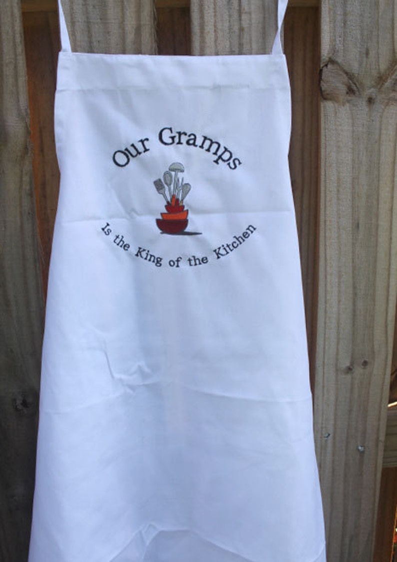 Men's personalized apron grilling apron best grandpa Etsy