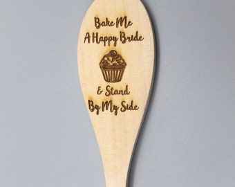 Custom wooden spoon, Personalized laser engraved wooden spoon, child party favor gift, party favors, cooking party favor, baking party favor