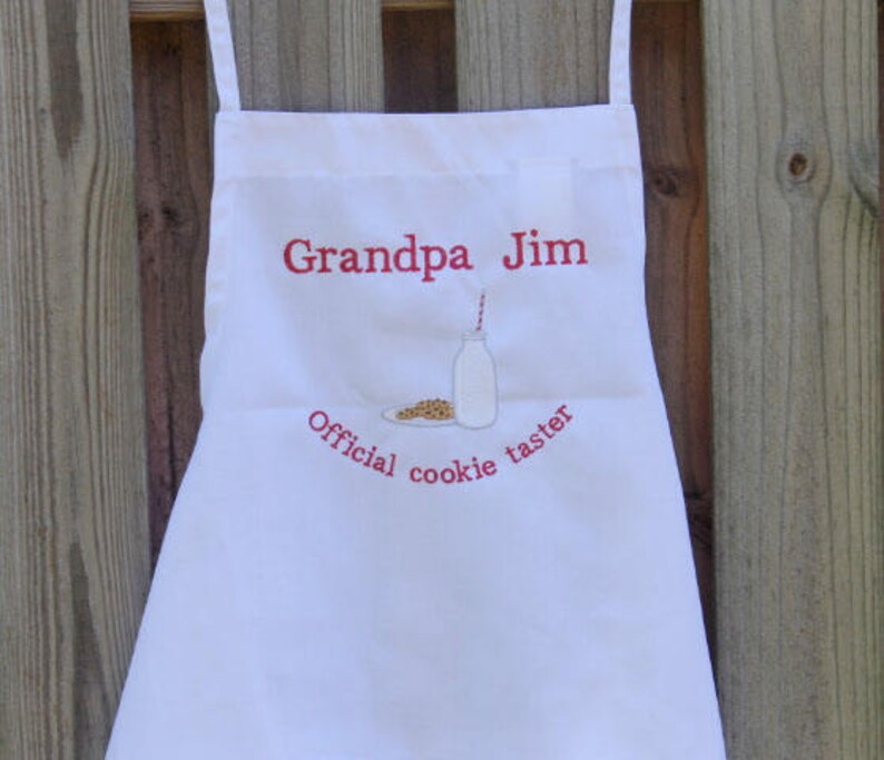 Men's personalized apron cookie apron best grandpa gift Etsy