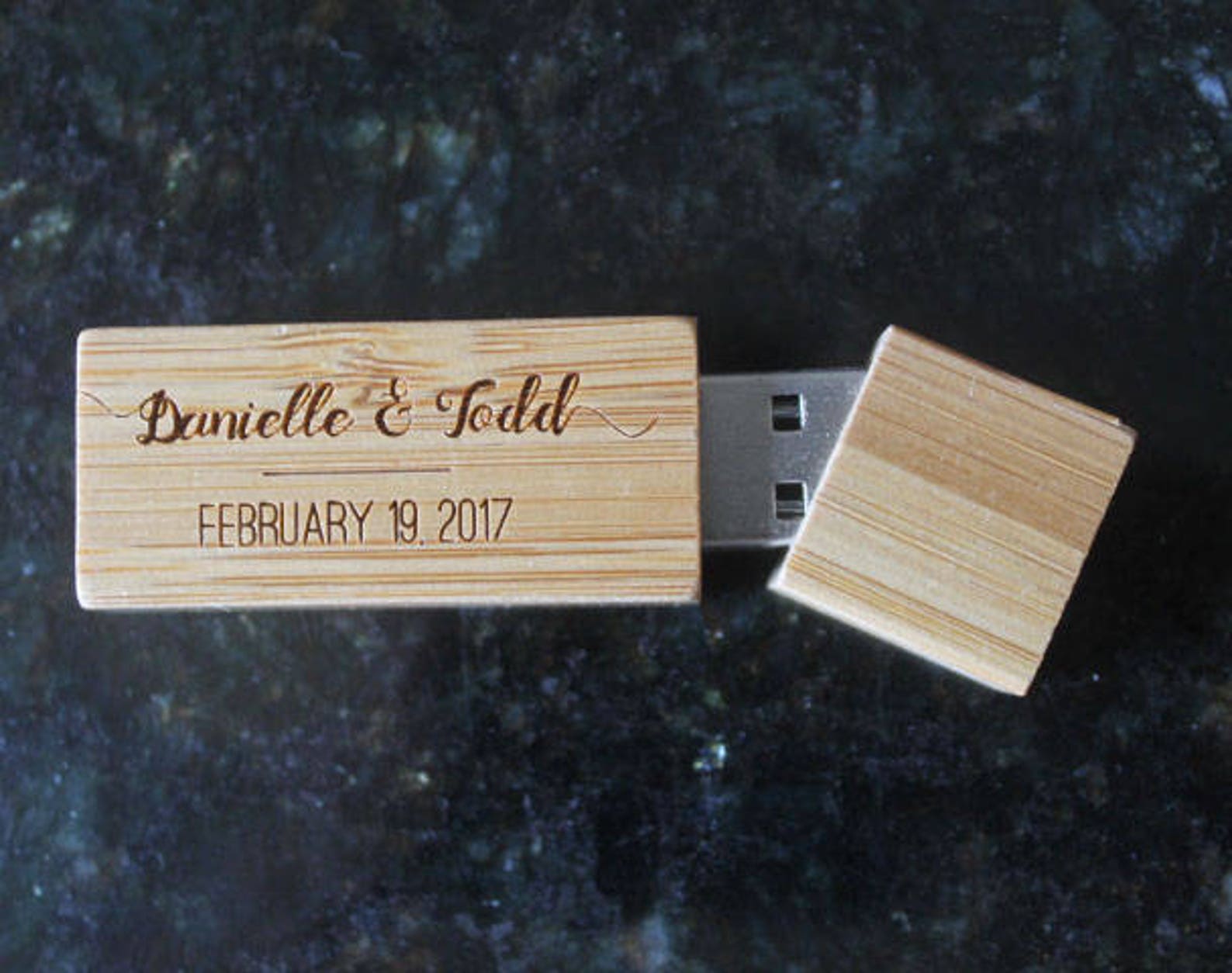 Wedding 8gb USB Personalized Wedding Favor USB Etsy