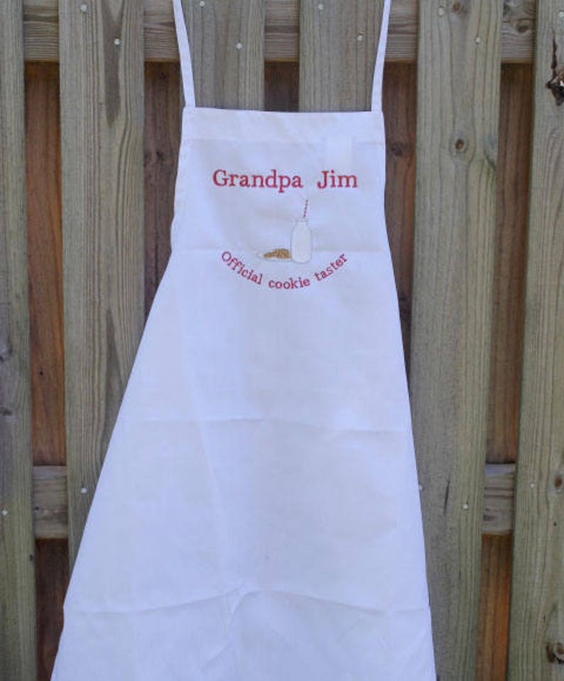 Men's personalized apron cookie apron best grandpa gift Etsy