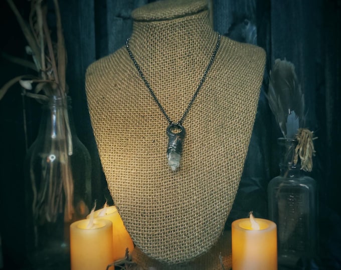 Electroformed Quartz Necklace