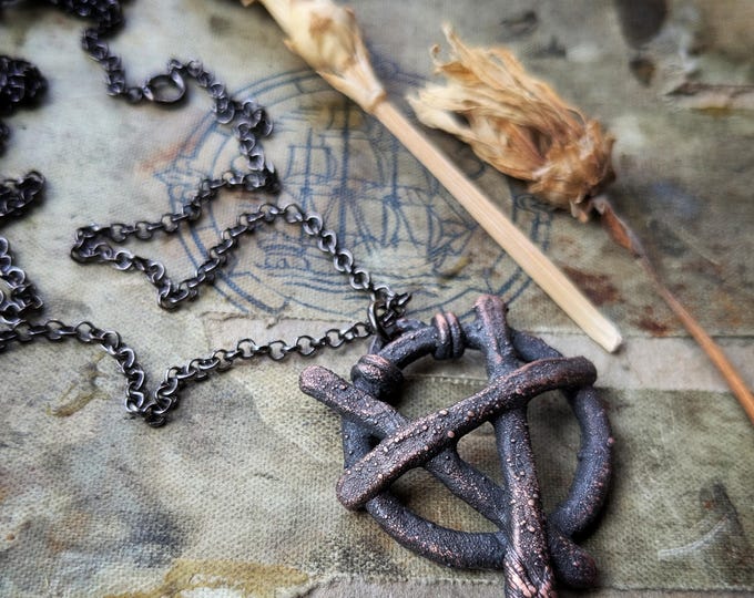 Electroformed Water Elemental Necklace