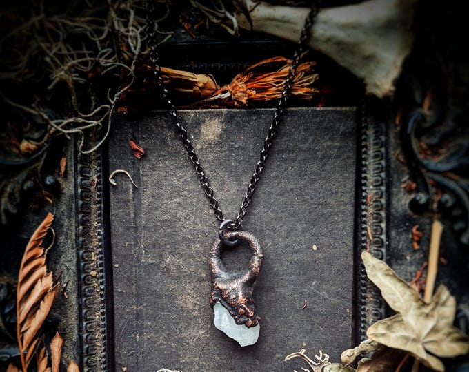 Ethically Sourced Quartz Pendant on Chain