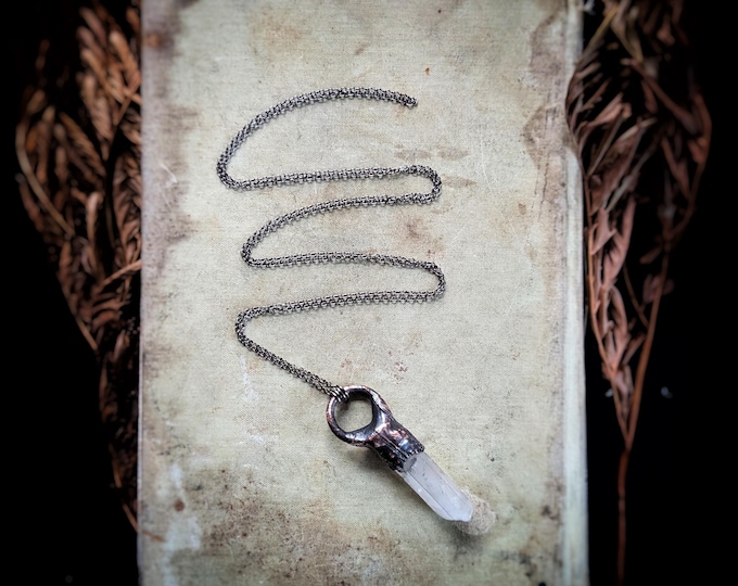 Electroformed Quartz Necklace