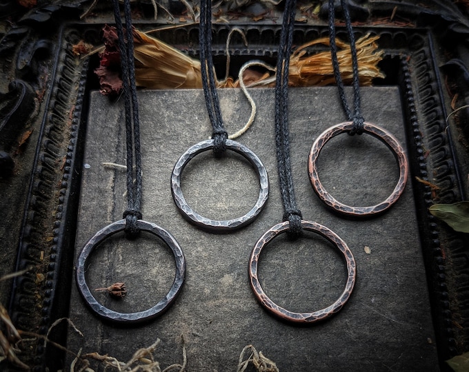 Casting Circles Raw Copper Talisman
