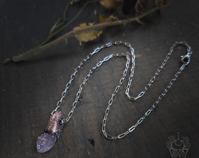 Amethyst Electroformed Necklace