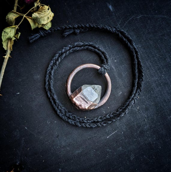 Lemurian Quartz Electroformed Necklace