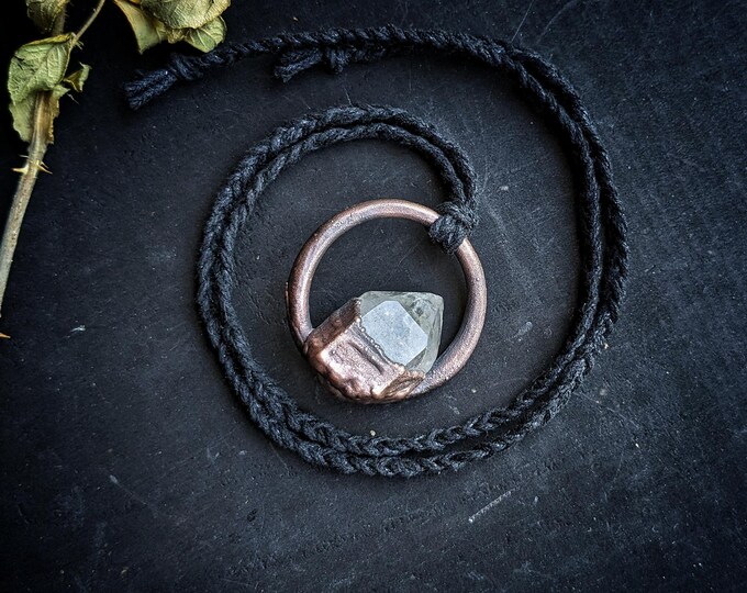 Lemurian Quartz Electroformed Necklace