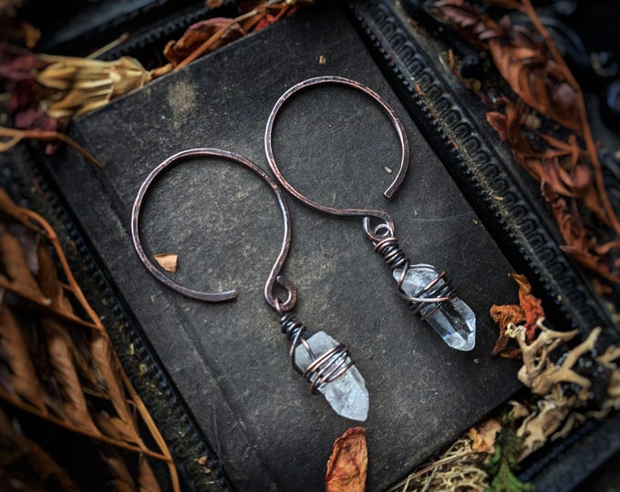 Raw Quartz 14g Ear Hangers