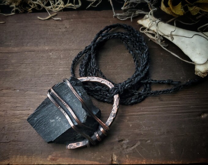 Raw Black Onyx Statement Necklace